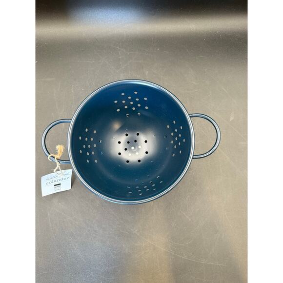 NOW Designs Navy Blue Steel Colander – 1 Quart - new with tags - Picture 5 of 7